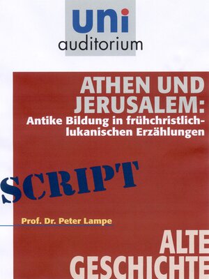 cover image of Athen und Jerusalem